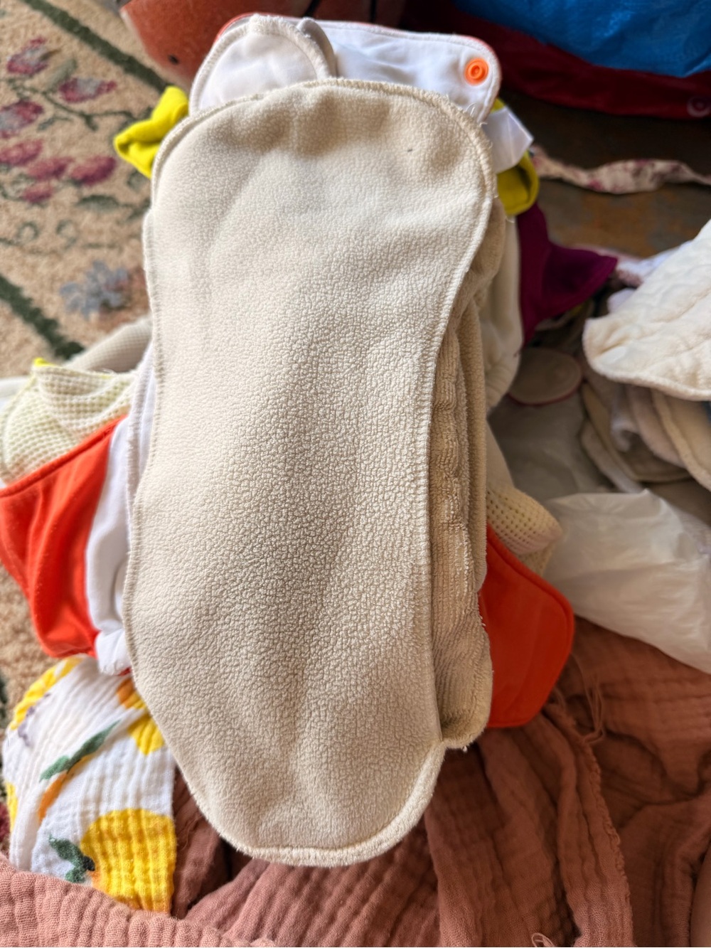 Beige Kids Reusable Bottoms Insert - Soft Absorbent Liner